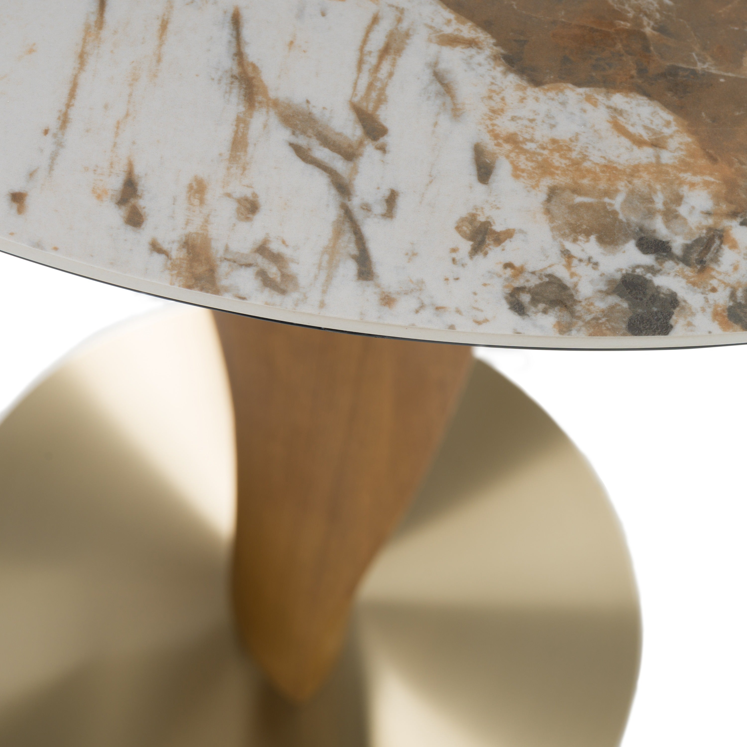 Calvary - Mid-Century Modern Ceramic + Walnut Bar Table - image 2