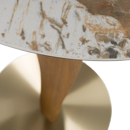 Calvary - Mid-Century Modern Ceramic + Walnut Bar Table - image 2