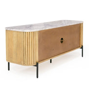 Cambridge White Marble & Mango TV Stand - image 4