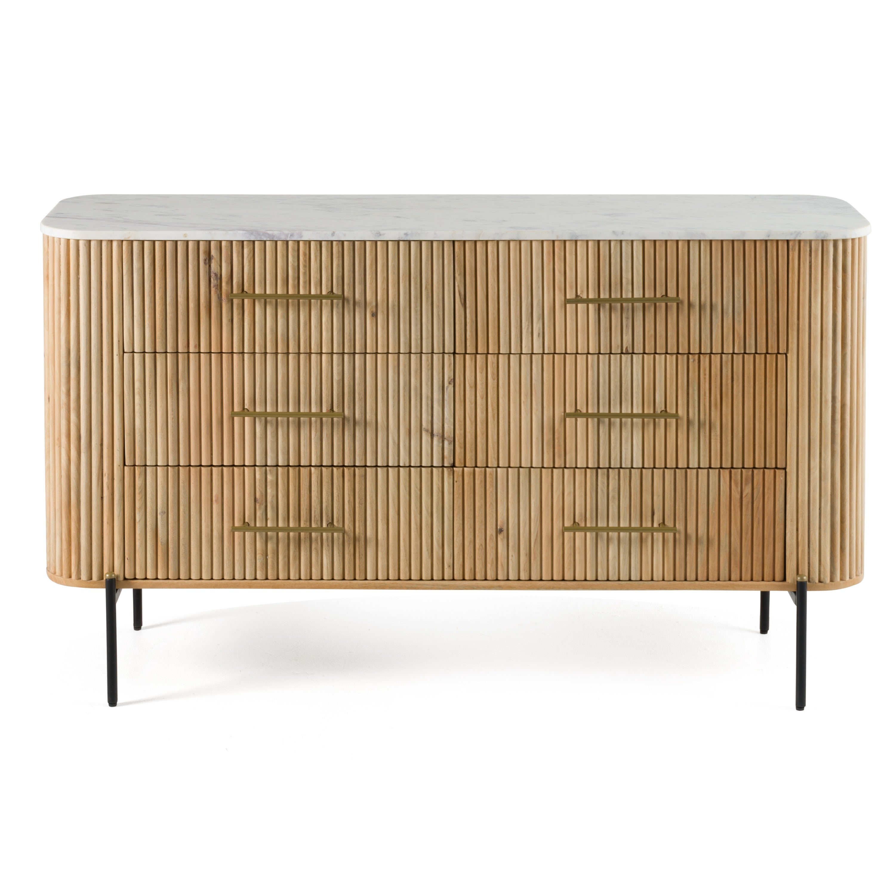 Cambridge White Marble & Mango Dresser - image 3