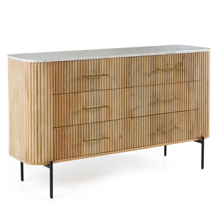 Cambridge White Marble & Mango Dresser - image 4