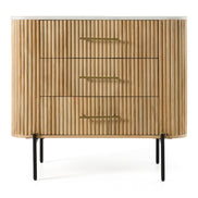 Cambridge White Marble & Mango 3 Drawer Dresser - image 2