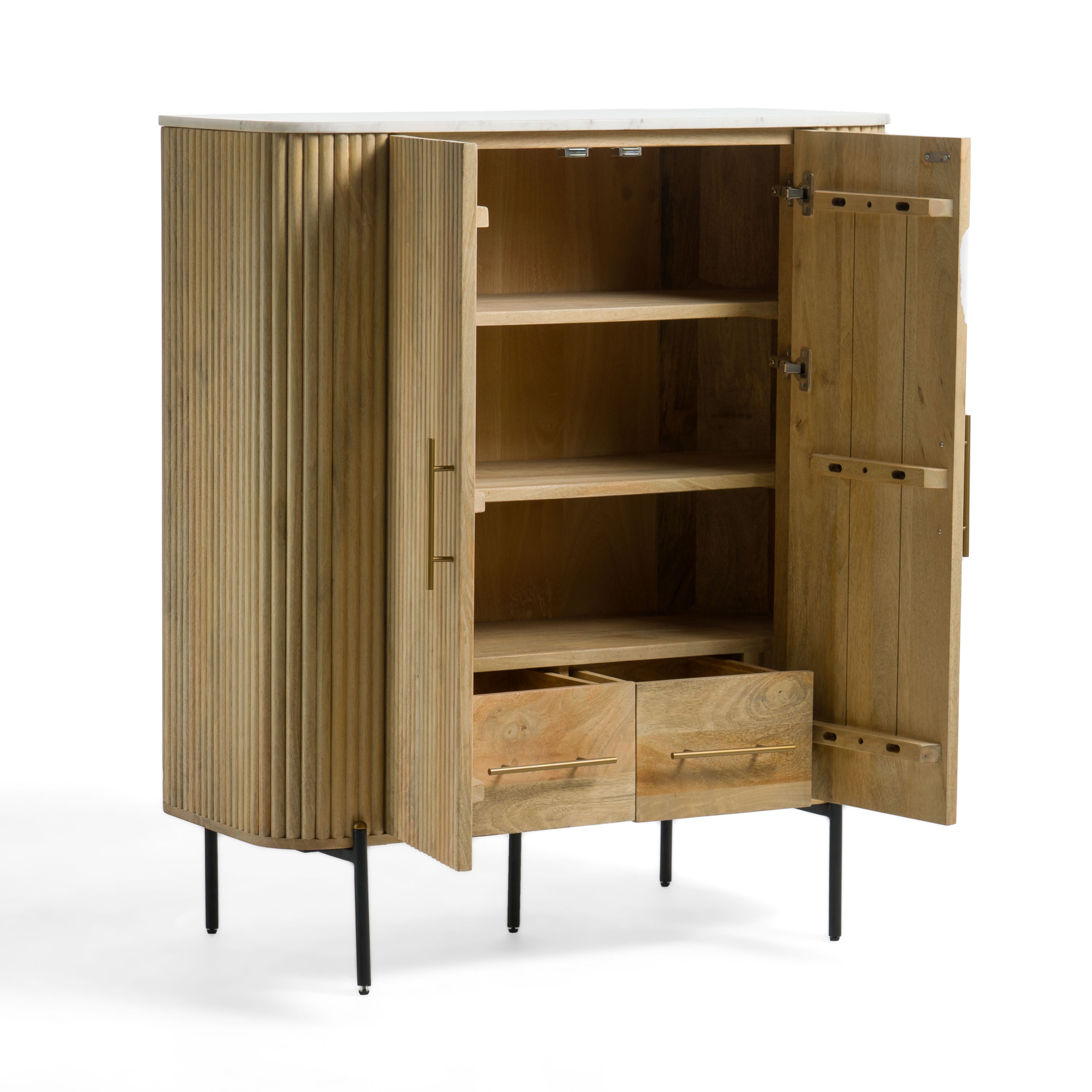 Cambridge White Marble & Mango Tall Buffet - image 5