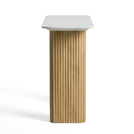 Cambridge White Marble & Mango Console Table - image 2