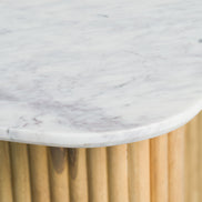 Cambridge White Marble & Mango Console Table - image 3