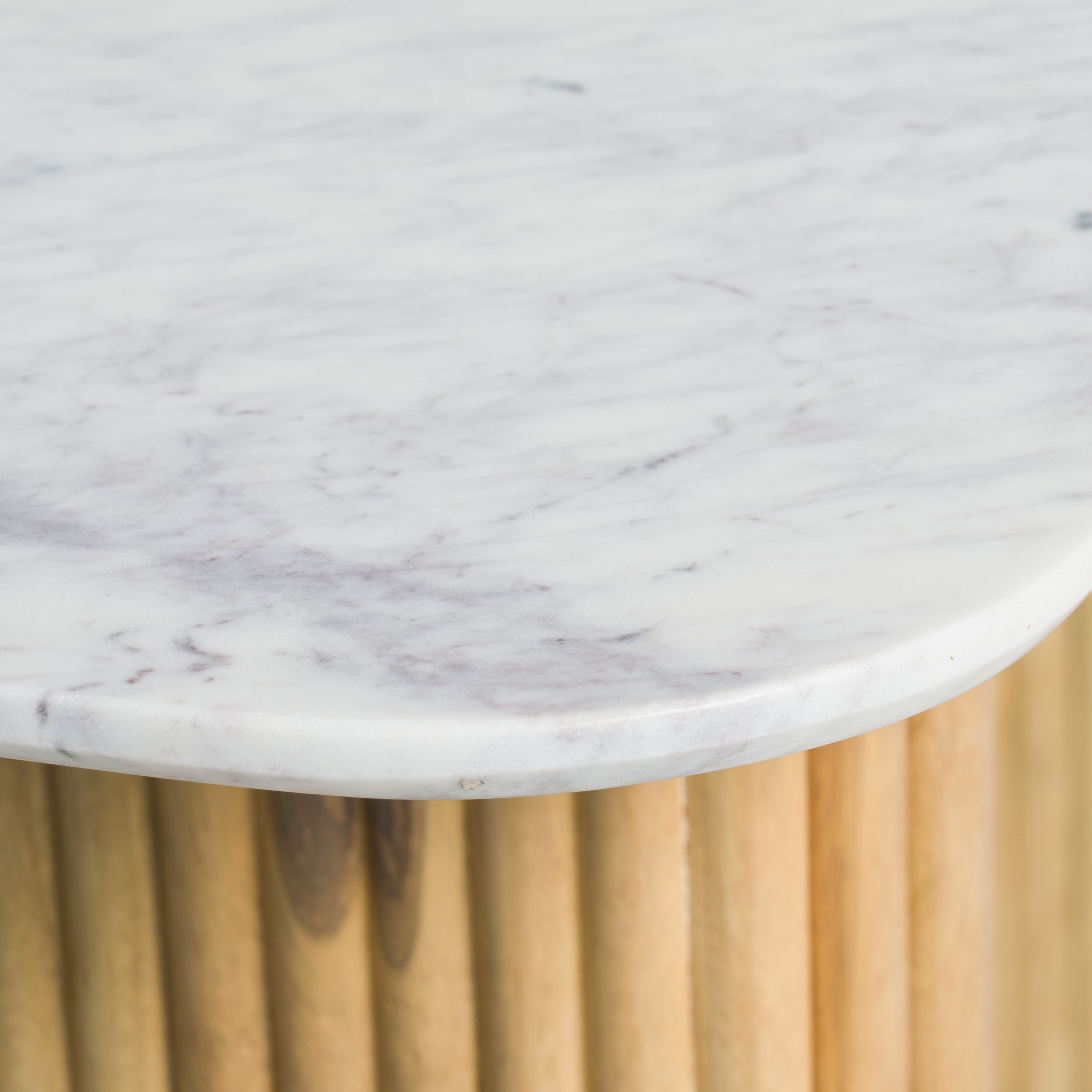 Cambridge White Marble & Mango Console Table - image 3
