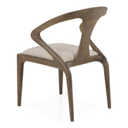 Campbell - Mid-Century Modern Grey Leatherette & Grey Ash Dining Chair - image 3