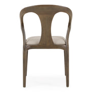 Campbell - Mid-Century Modern Grey Leatherette & Grey Ash Dining Chair - image 4