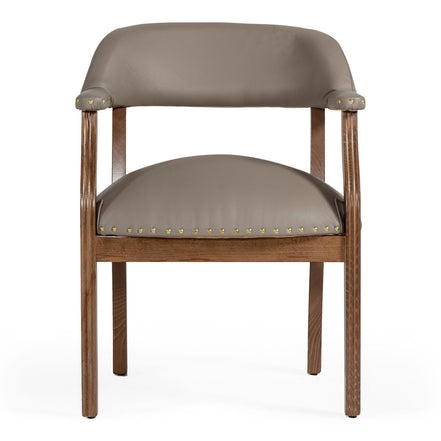 Canosa Modern Taupe Faux Leather Dining Chair - image 5