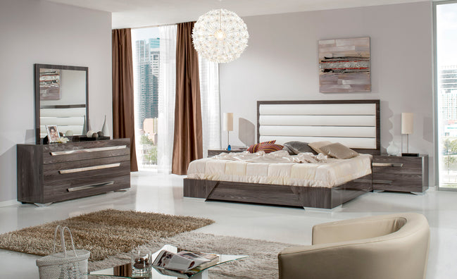Capulet Italian Modern Grey Mirror
