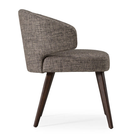 Carlton Modern Grey Fabric Dining Chair - image 4