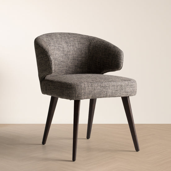 Carlton Modern Grey Fabric Dining Chair - image 2