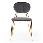 Carol Modern Grey Fabric Dining Chair (Set of 2) - image 4