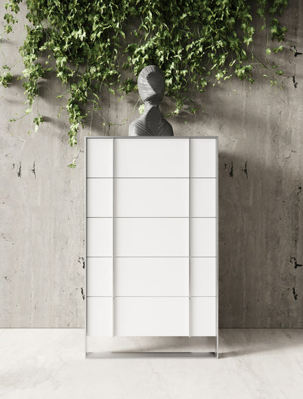 Cartier - Modern White + Stainless Steel Chest - image 2