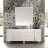 Cartier - Modern White + Stainless Steel Dresser - image 2