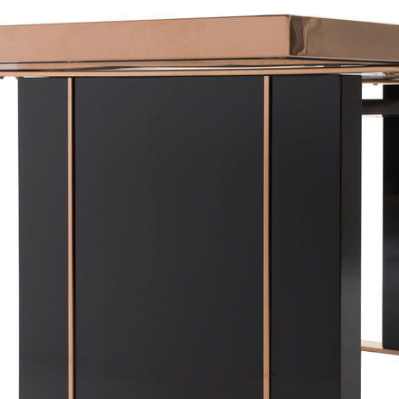 Cartier Modern Black & Rosegold Dining Table Set - image 3