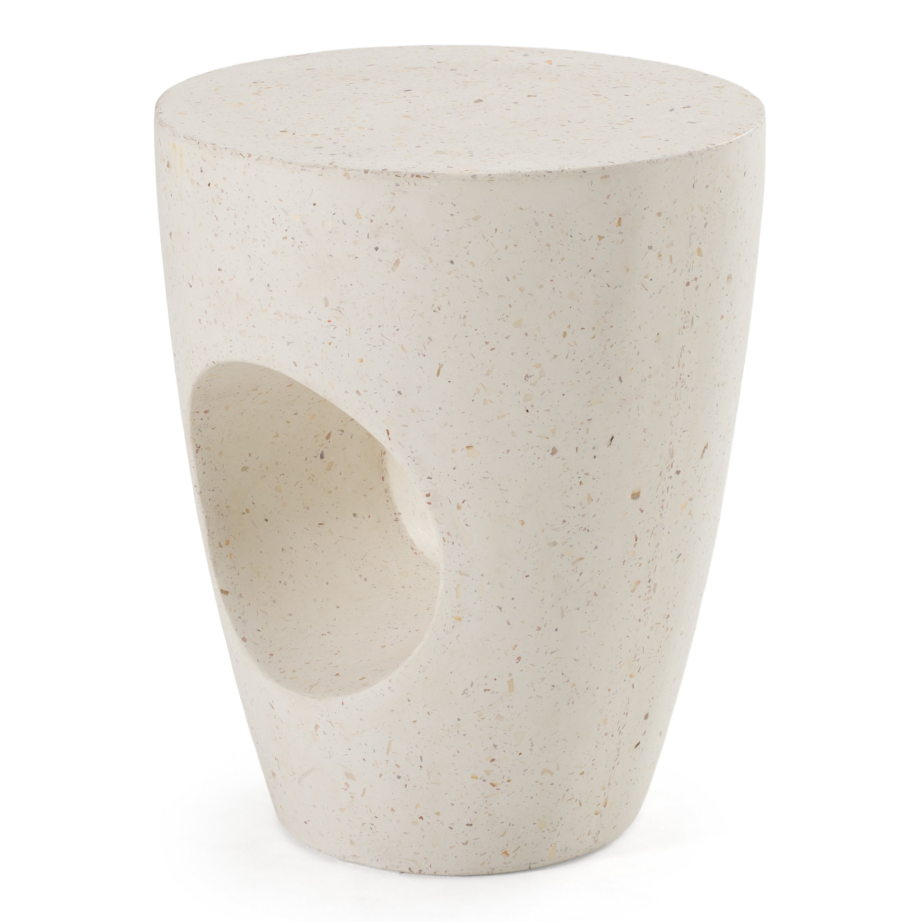 Carville - Modern Terrazzo Concrete Dining Stool - image 2