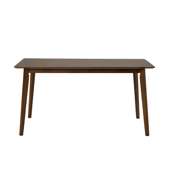 Castillo + Jordan - Modern Grey Fabric + Walnut 7-Piece Dining Set