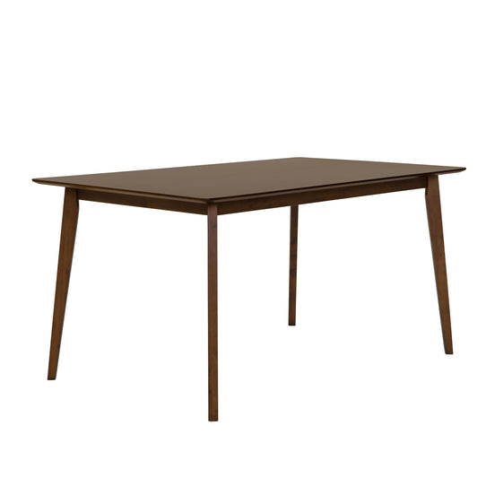 Castillo + Jordan - Modern Grey Fabric + Walnut 7-Piece Dining Set - image 2