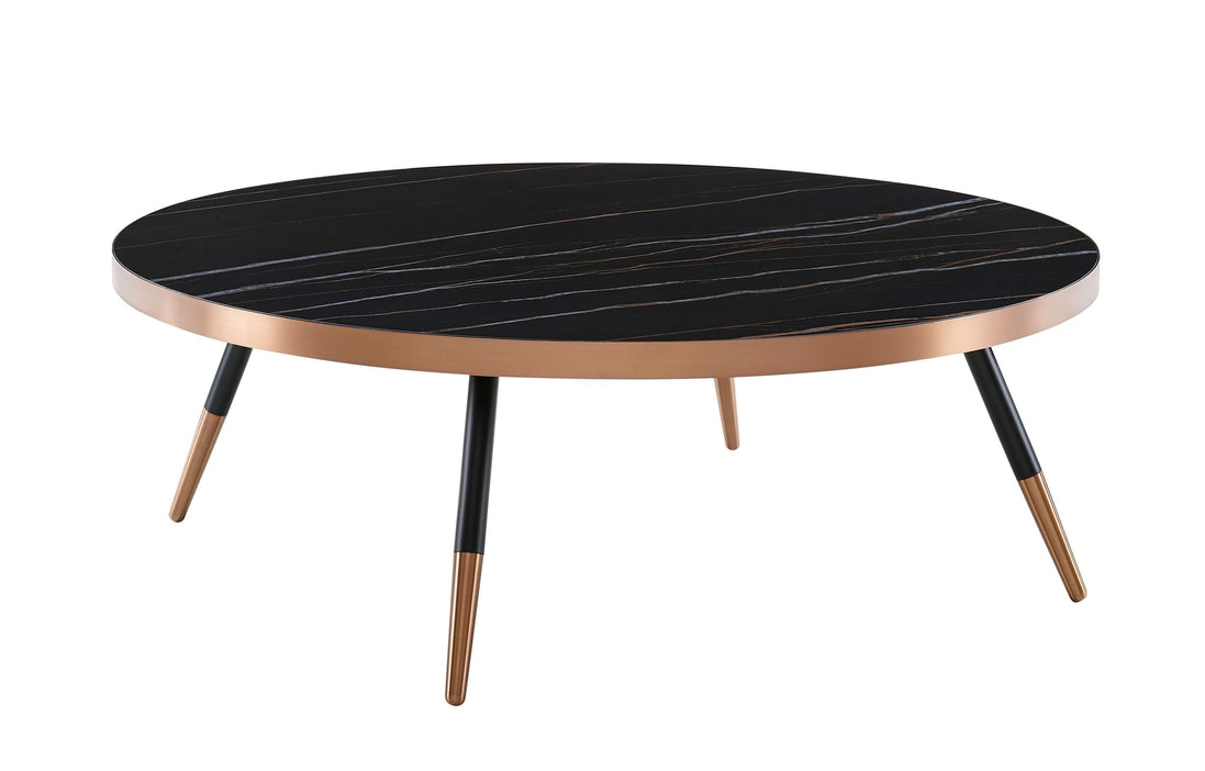 Cayson - Modern Black Ceramic Coffee Table