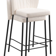 Linz Counter Stool (Set of 2) Cream
