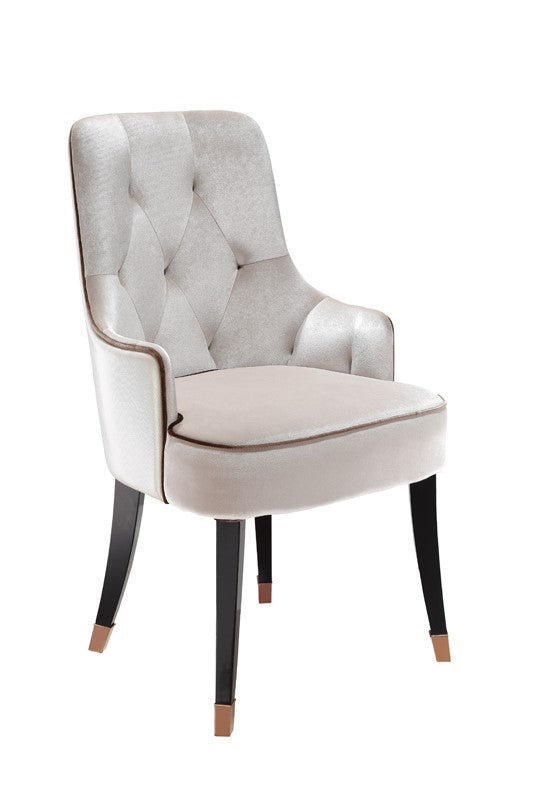 Larissa Modern Cream Dining Chair - image 5