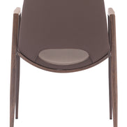 Desi Dining Chair (Set of 2) Brown & Walnut