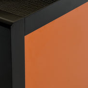 Talin Modern Black Crocodile & Rosegold Buffet