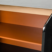 Talin Modern Black Crocodile & Rosegold Buffet - image 4