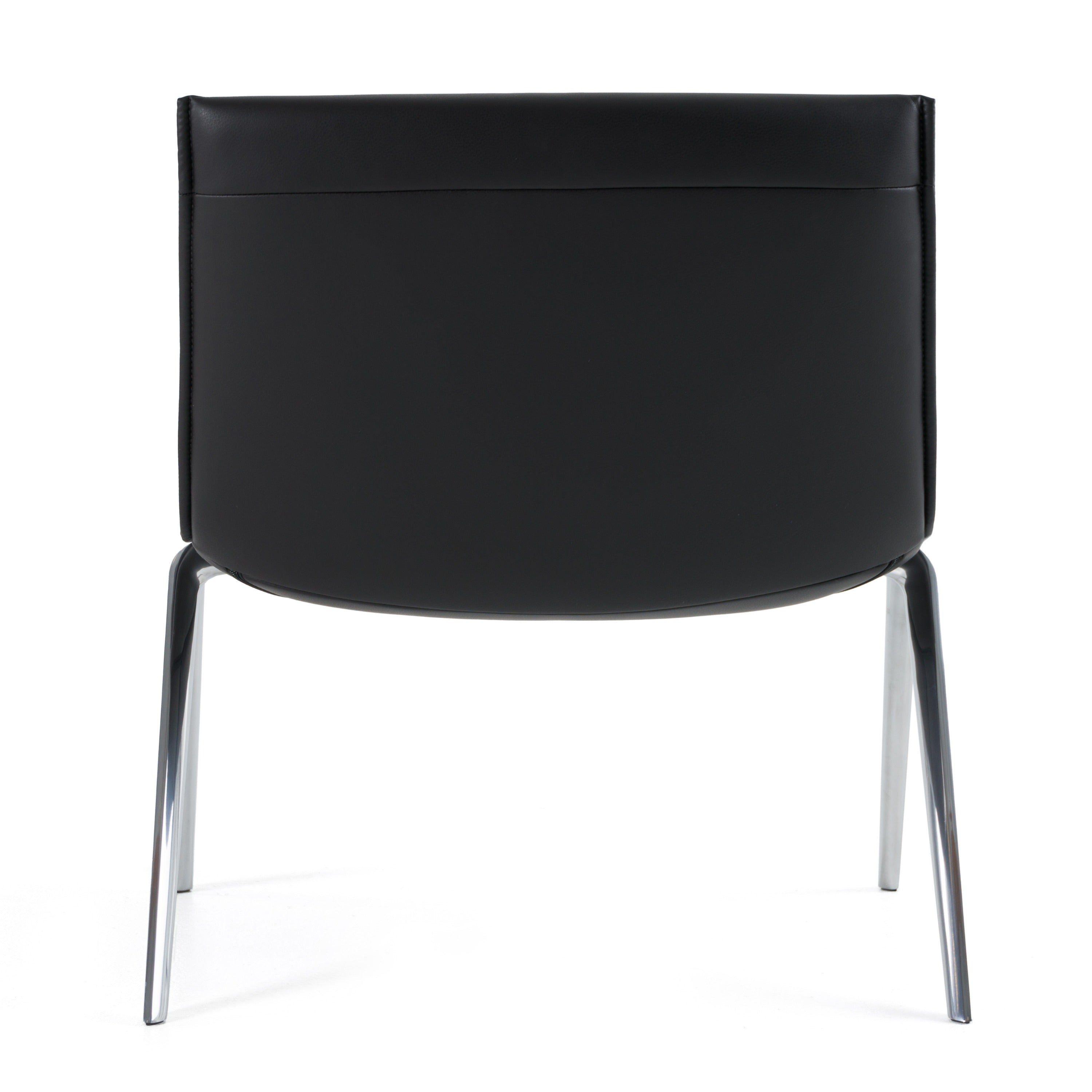 Cedric - Modern Black Vegan Leather Accent Chair - image 3