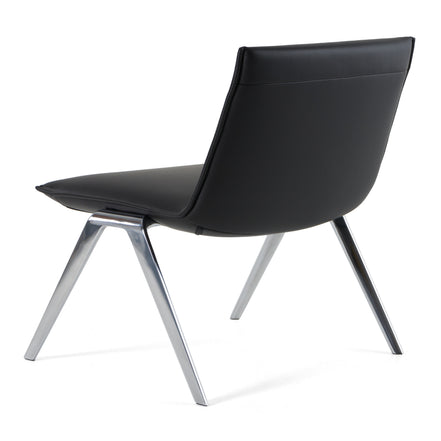 Cedric - Modern Black Vegan Leather Accent Chair - image 4