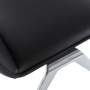 Cedric - Modern Black Vegan Leather Accent Chair - image 5