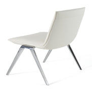 Cedric - Modern White Vegan Leather Accent Chair - image 4