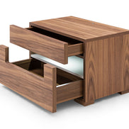 Ceres - Contemporary LED Walnut Nightstand - image 2