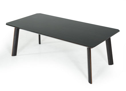 Chadwick Modern Ebony & Rosegold Dining Table - image 2