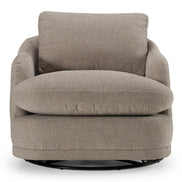 Chantry - Modern Grey Sand Fabric Swivel Accent Chair - image 2