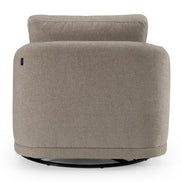 Chantry - Modern Grey Sand Fabric Swivel Accent Chair - image 4