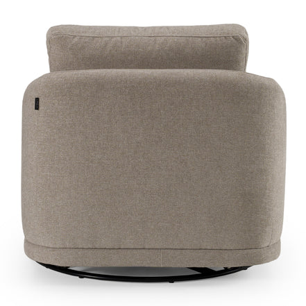 Chantry - Modern Grey Sand Fabric Swivel Accent Chair - image 4