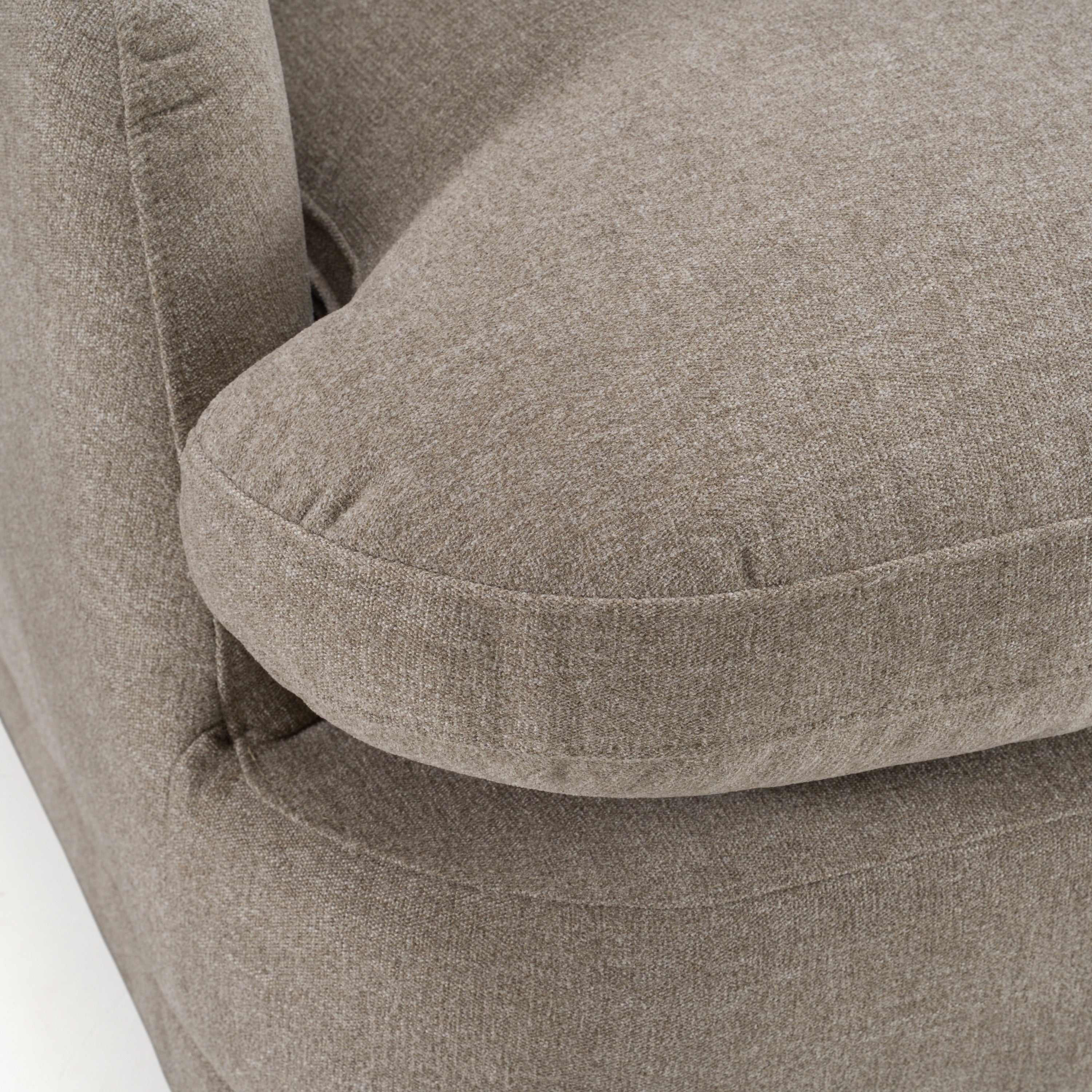 Chantry - Modern Grey Sand Fabric Swivel Accent Chair - image 5