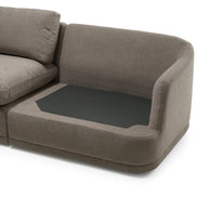 Chantry - Modern Grey Sand Fabric Sectional Sofa - image 4