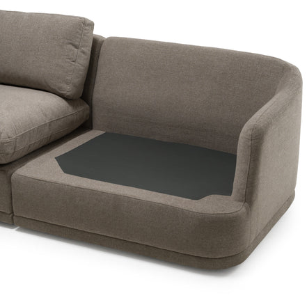 Chantry - Modern Grey Sand Fabric Sectional Sofa - image 4