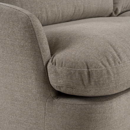 Chantry - Modern Grey Sand Fabric Sectional Sofa - image 5