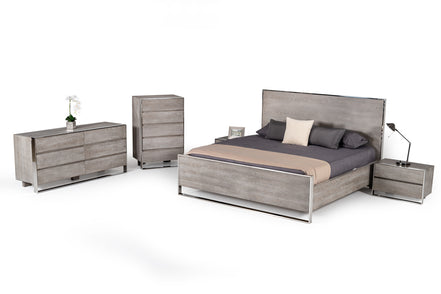 Arlene Modern Grey Elm Nightstand - image 4