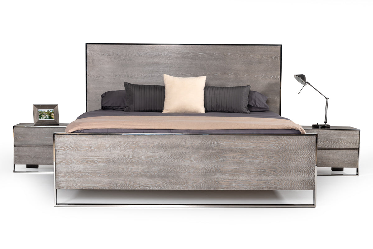 Arlene Modern Grey Elm Nightstand - image 3