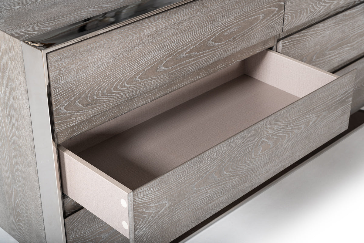 Arlene Modern Grey Elm Dresser - image 4