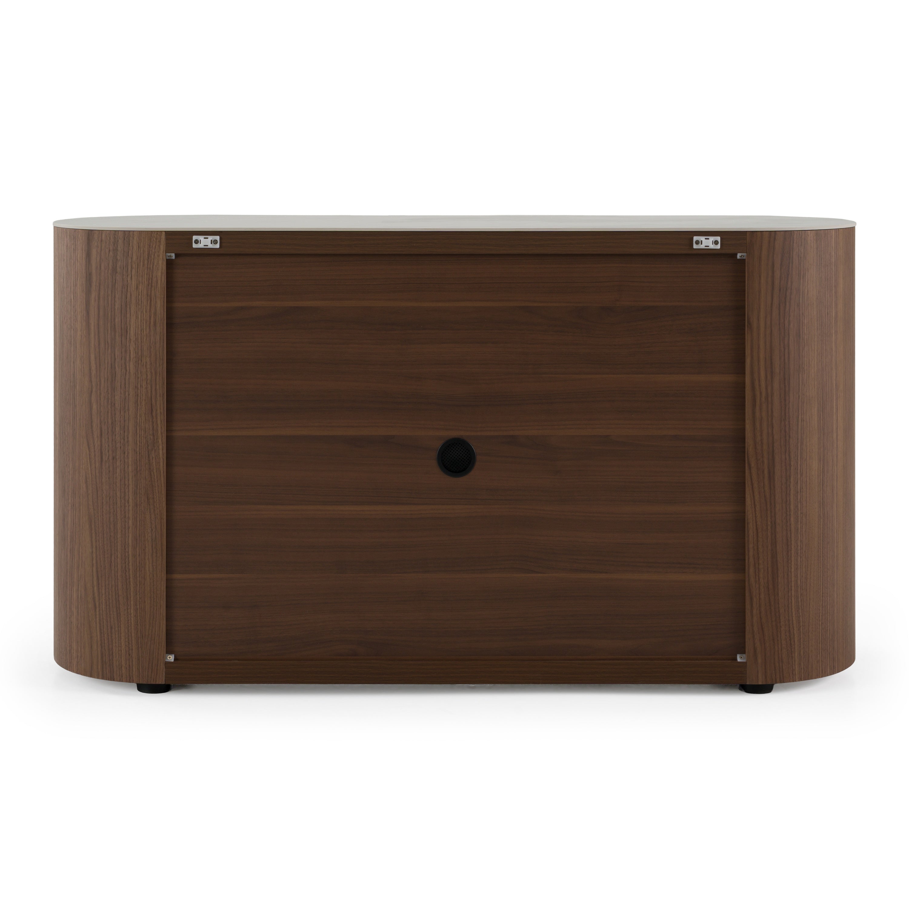 Chelton - Contemporary White Ceramic & Walnut 3-Drawer Dresser - image 4