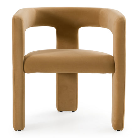 Cherish - Modern Tan Fabric Dining Chair