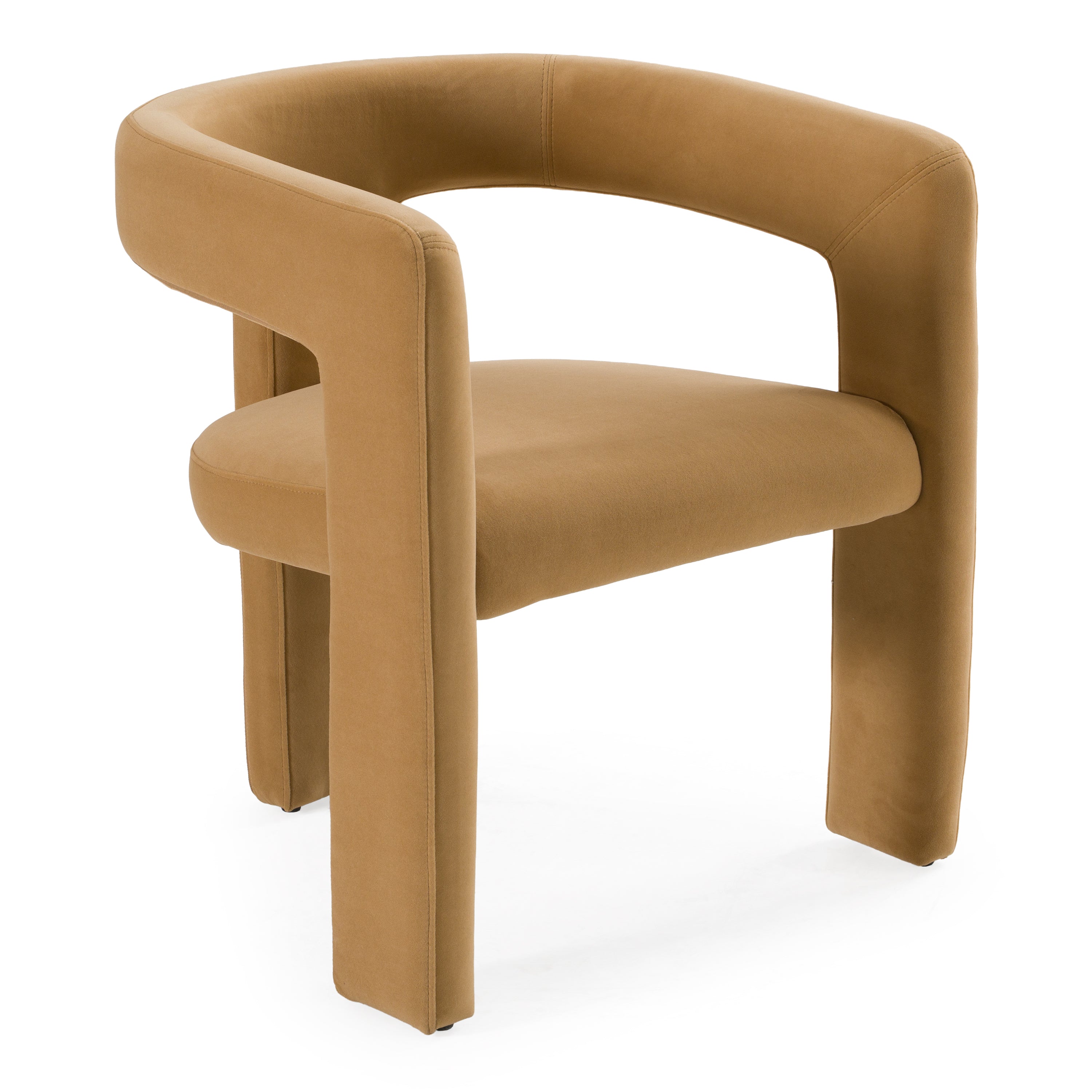 Cherish - Modern Tan Fabric Dining Chair - image 2