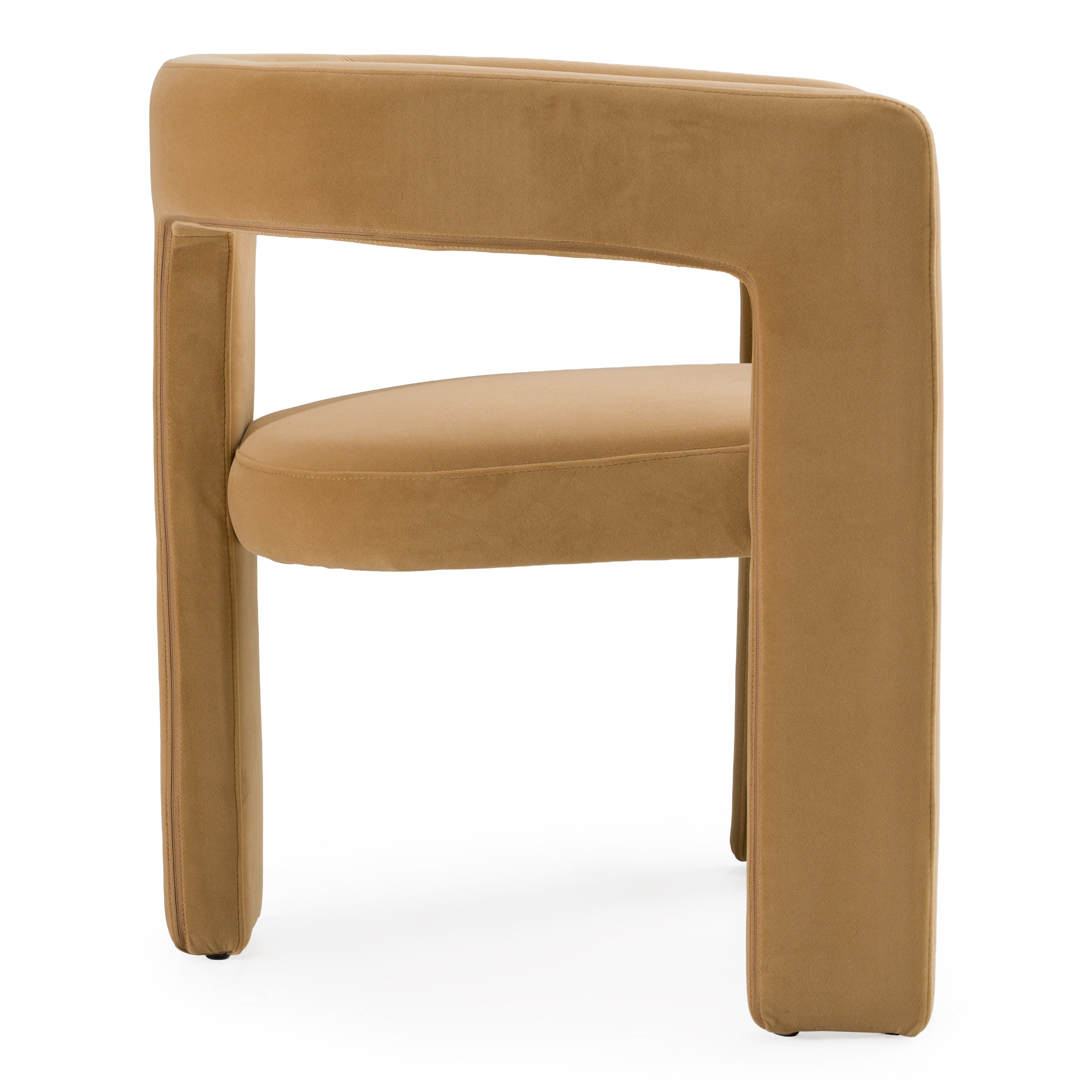 Cherish - Modern Tan Fabric Dining Chair - image 3