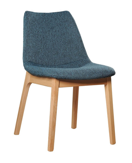 Chrissy - Modern Blue Fabric Dining Chair (Set of 2) - image 4